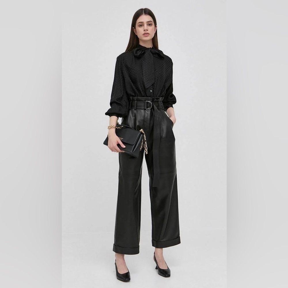 🖤BRAND NEW Kate Spade Black pebbled leather carlyle gold chain flap Shoulder Bag